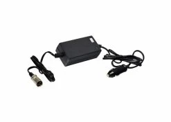 New 😀 Mon Ster 24 Volt 1.5 Amp XLR Battery Charger With Car Cigarette Lighter DC Input (Standard) 🎉